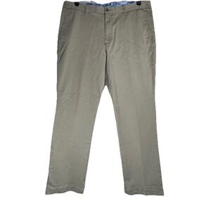 Tommy Bahama Men's Pants 38x30 Khaki Chino Flat Front Stretch Soft